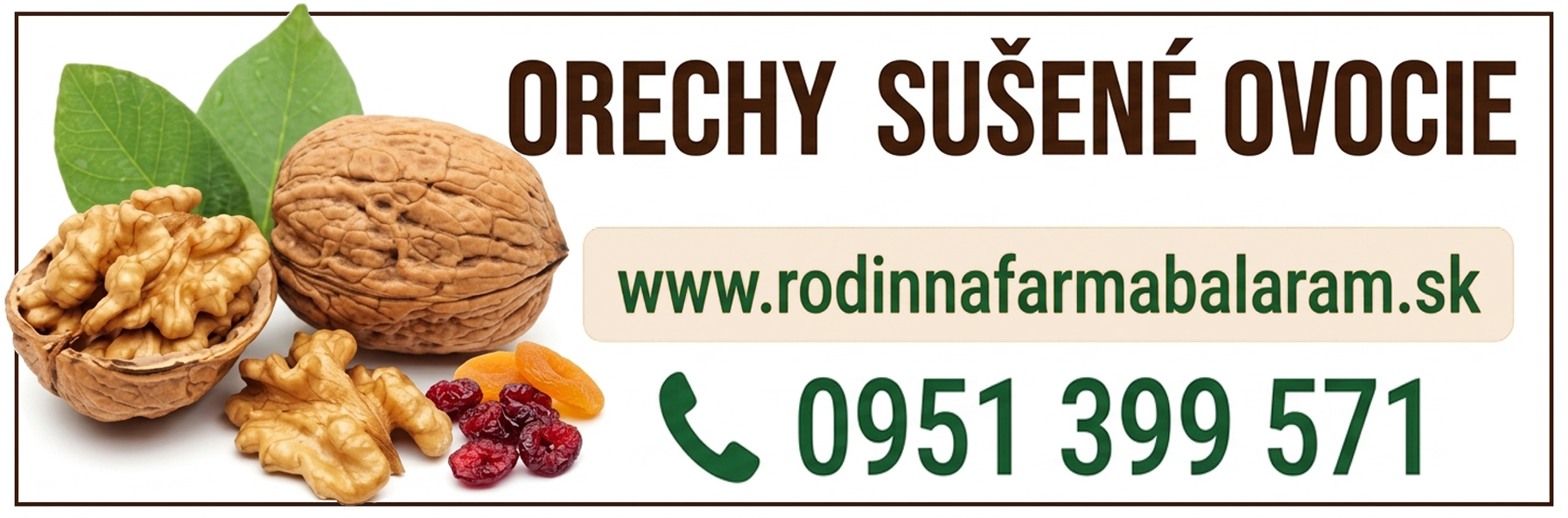 Rodinna farma Balaram kontakt banner